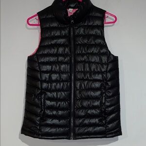Ideology Black and Pink Puffer Vest Jrs XL